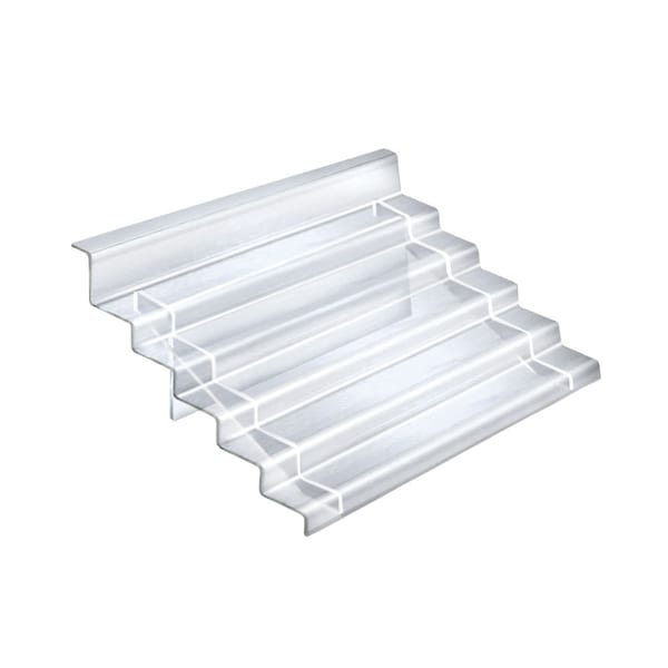 Flip Five-Tier Counter Step Display: 14.75"W x 13.75"D x 8"H